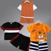 Kids BAESD Value Packs | Buy Baesd Kids Pack Of 3 Printed Pure Cotton T Shirt With Shorts - Apparel For Unisex Kids