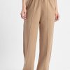 Women Bewakoof Trousers & Capris | Buy Bewakoof Beige Women Mid Rise Parallel Trousers - Apparel For Women