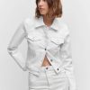 Women MANGO Jackets | Buy Mango Women Pure Cotton Denim Jacket - Apparel For Women