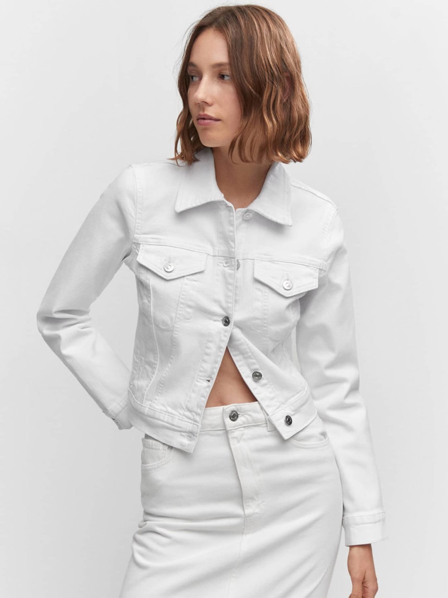 Women MANGO Jackets | Buy Mango Women Pure Cotton Denim Jacket - Apparel For Women