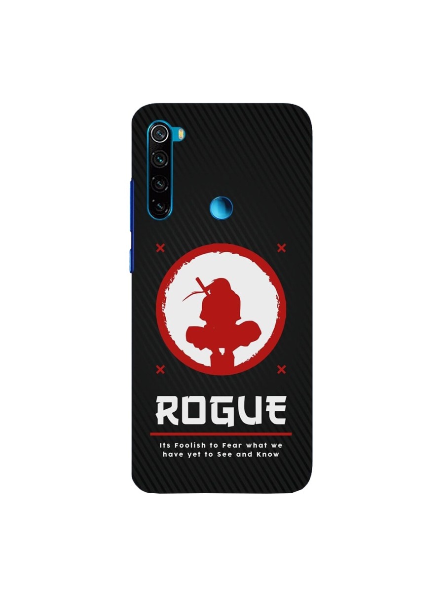 Men Bewakoof Phone Cases | Buy Bewakoof Black & Red Rogue Ninja Printed Xiaomi Redmi Note 8 Back Case - Accessories For Unisex