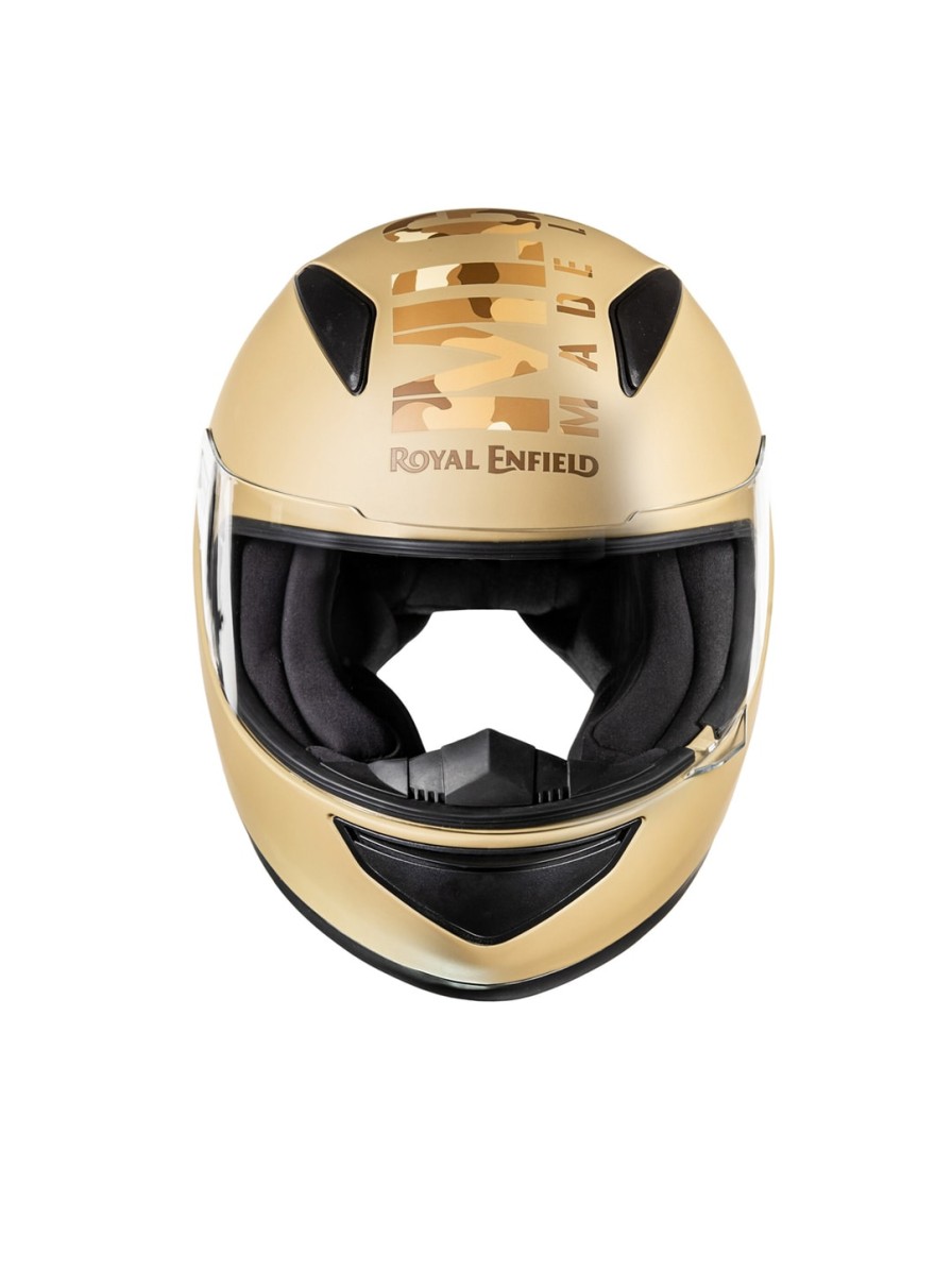 Men Royal Enfield Helmets | Buy Royal Enfield Brown Printed Full Face Helmet - Accessories For Unisex