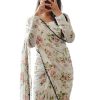 Women Sidhidata Sarees | Buy Sidhidata Floral Printed Pure Georgette Bandhani Saree - Apparel For Women