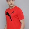 Men Puma Active T-Shirts | Buy Puma Men Red Printed Active Big Logo Drycell T Shirt - Apparel For Men