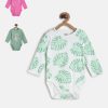 Kids MINI KLUB Bodysuits | Buy Mini Klub Infants Girls Pack Of 3 Printed Pure Cotton Bodysuit - Apparel For Girls