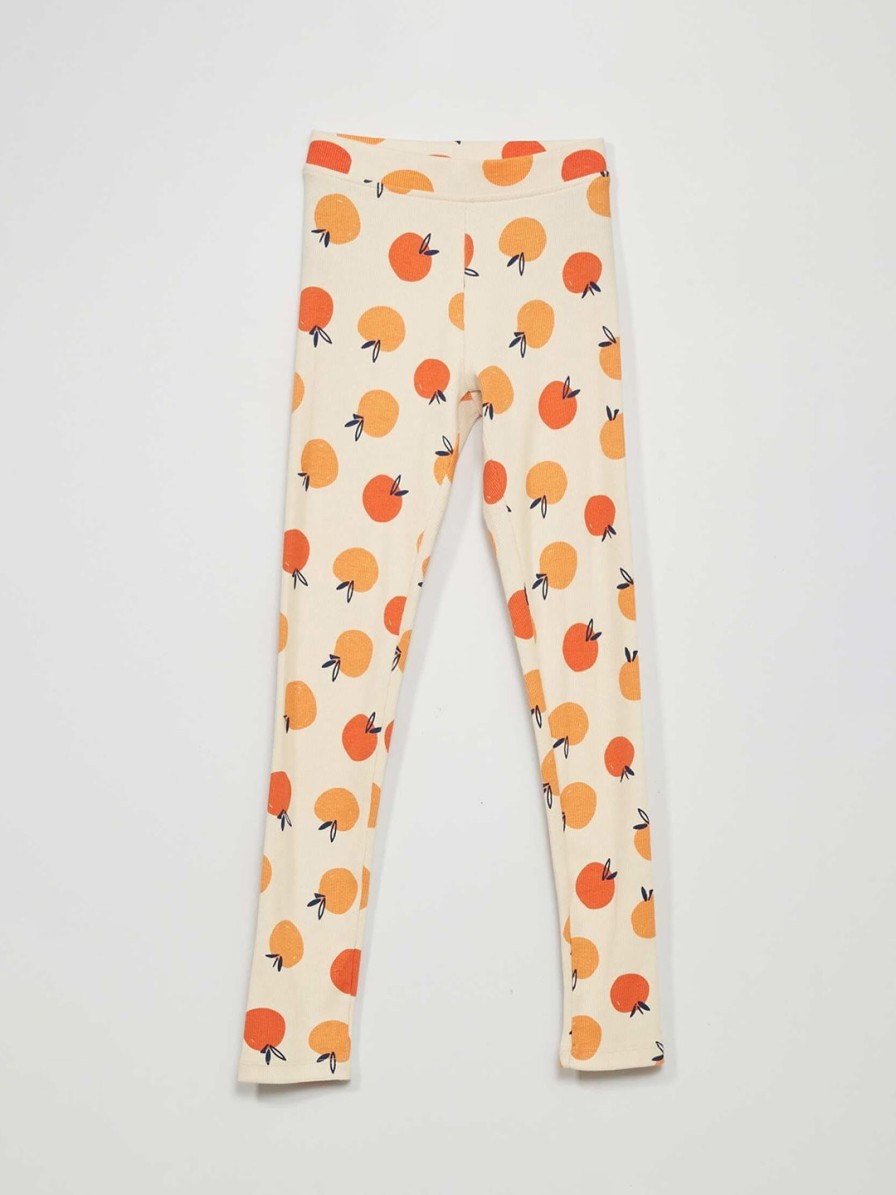 Kids KIABI Tights & Leggings | Buy Kiabi Girls Conversational Printed Cotton Legging - Apparel For Girls