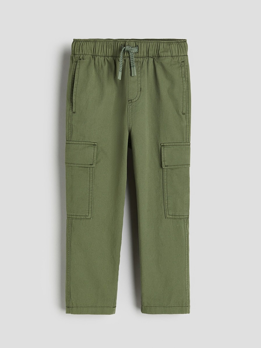 Kids H&M Trousers | Buy H&M Boys Pure Cotton Twill Cargo Trousers - Apparel For Boys