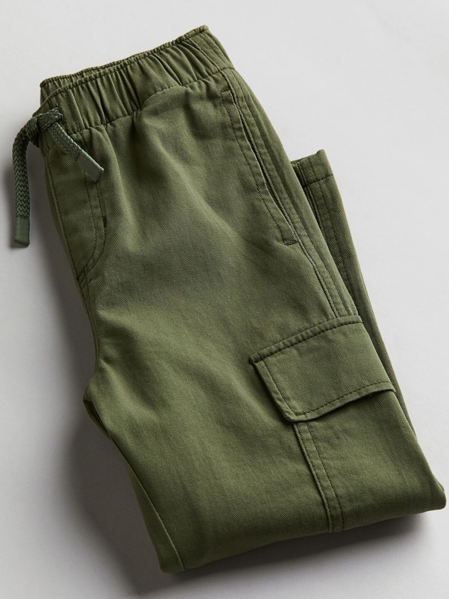 Kids H&M Trousers | Buy H&M Boys Pure Cotton Twill Cargo Trousers - Apparel For Boys