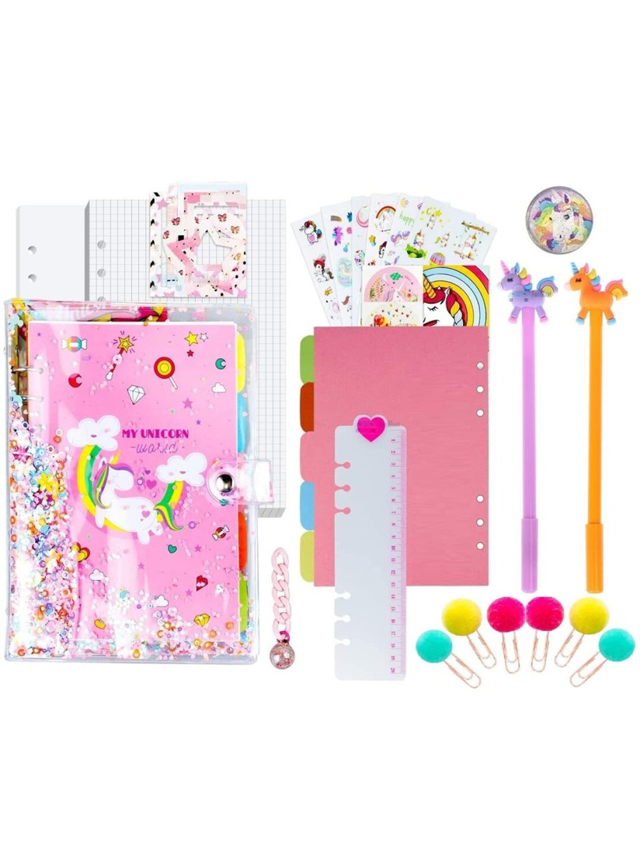 Kids OPINA Learning & Development | Buy Opina Girls 13 In 1 Diy Unicorn Diary Notebook - Toys And Games For Unisex Kids