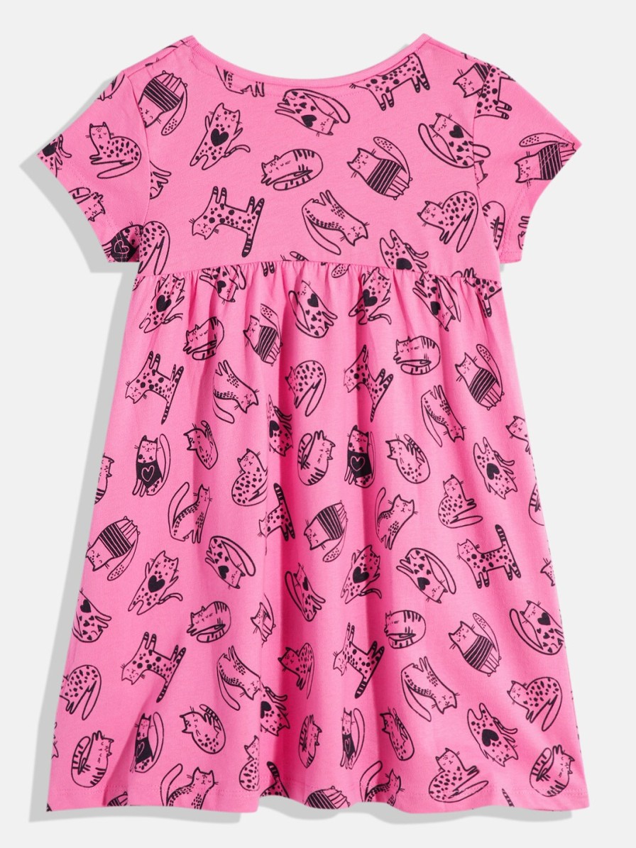 Kids mothercare Mothercare | Buy Mothercare Girls Conversational Printed Pure Cotton Fit & Flare Dress - Apparel For Girls