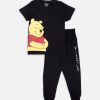 Kids Nap Chief Nightwear & Loungewear | Buy Nap Chief Kids Black & Red Winnie The Pooh Night Suit - Apparel For Unisex Kids