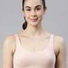 Women Enamor Clothing | Buy Enamor Nude Coloured Non Wired Non Padded Full Coverage Low Impact Slip On Sports Bra Sb06 - Apparel For Women