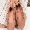 Women DressBerry Flats | Buy Dressberry Nude Coloured Pointed Toe Ballerinas - Footwear For Women