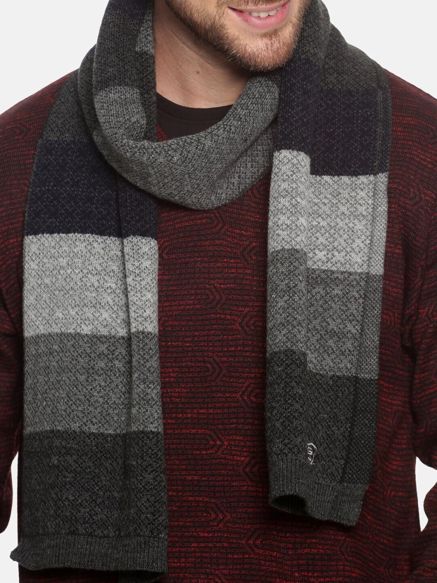 Men 513 Mufflers, Scarves & Gloves | Buy 513 Men Grey Woven Design Mufflers - Accessories For Men