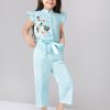 Kids Naughty Ninos Dungarees & Jumpsuits | Buy Naughty Ninos Girls Sea Green Printed Basic Jumpsuit - Apparel For Girls