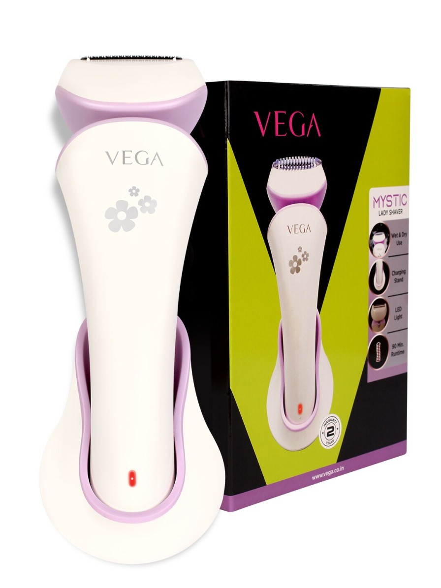 Men VEGA Trimmers | Buy Vega Women Mystic Lady Shaver Quick Charge With 90 Mins Runtime & Ipx 6 Waterproof Vhls 02 - Personal Care For Women