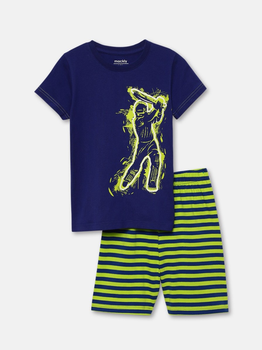 Kids mackly Nightwear & Loungewear | Buy Mackly Boys Graphic Printed Night Suit - Apparel For Boys