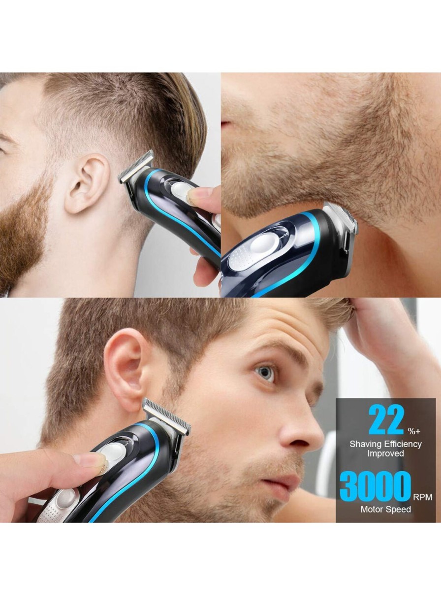 Men PAINLESS Trimmers | Buy Painless Black & Turquoise Blue Rechargeable Hair Trimmer - Personal Care For Unisex