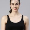 Women Enamor Clothing | Buy Enamor Black Non Wired Non Padded Full Coverage Low Impact Slip On Sports Bra Sb06 - Apparel For Women