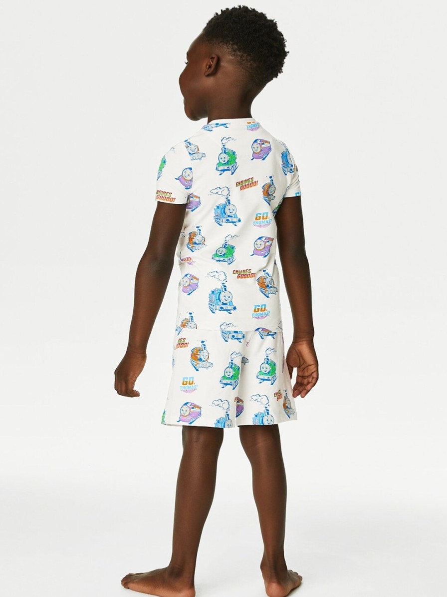 Kids Marks & Spencer Nightwear & Loungewear | Buy Marks & Spencer Boys Thomas And Friends Printed Cotton Night Suit - Apparel For Boys