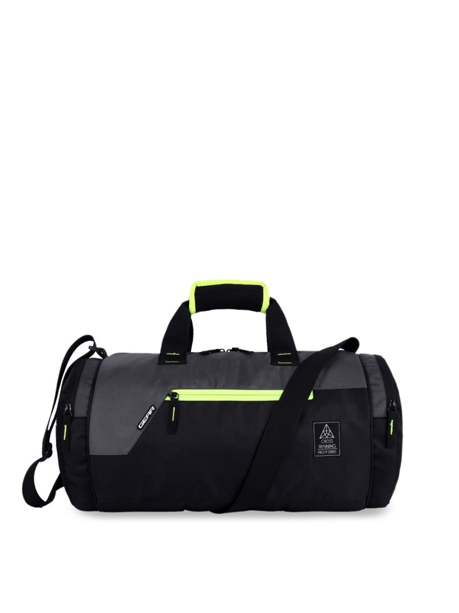 Men Gear Sports Accessories | Buy Gear Unisex Black & Grey Colourblocked Cross Training Duffel Bag - Accessories For Unisex