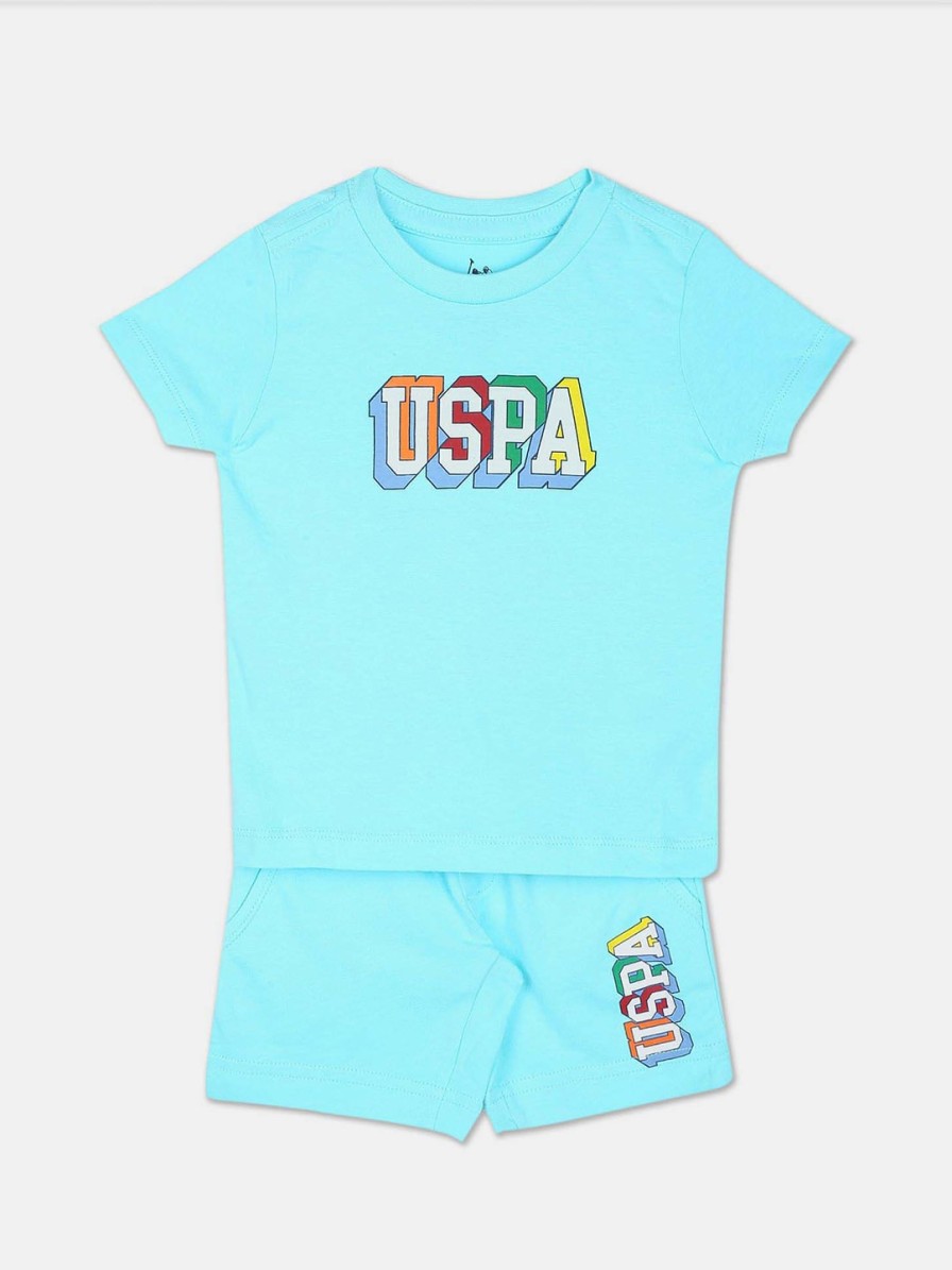 Kids U.S. Polo Assn. Kids U.S. Polo Assn. Kids | Buy U.S. Polo Assn. Kids Boys Printed T Shirt With Shorts - Apparel For Boys