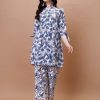 Women HERE&NOW Co-Ords | Buy Here&Now Floral Printed Empire Tunic With Trouser - Apparel For Women