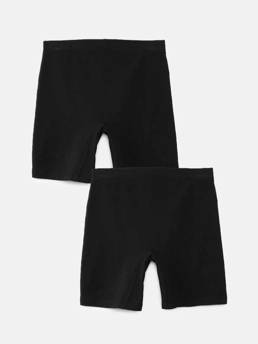 Kids mackly Innerwear & Thermals | Buy Mackly Girls Pack Of 2 Mid Rise Slip On Boy Shorts - Apparel For Girls