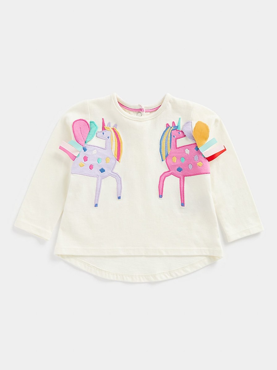 Kids mothercare Mothercare | Buy Mothercare Girls Applique Pure Cotton Top - Apparel For Girls