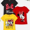 Kids YK Disney Tshirts | Buy Yk Disney Girls Black & Yellow Pack Of 3 Minnie Mouse Printed T Shirts - Apparel For Girls