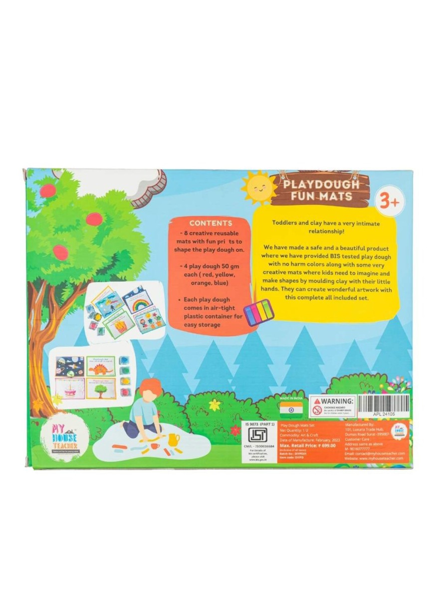 Kids My House Teacher Learning & Development | Buy My House Teacher Kids Play Dough With Reusable Mats Activity Box - Toys And Games For Unisex Kids