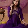 Women Sangria Kurtas & Suits | Buy Sangria Ethnic Motifs Embroidered Anarkali Kurta With Palazzo & Dupatta Set - Apparel For Women