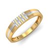 Women KUBERBOX Fine Jewellery | Buy Designs By Kuberbox Men 18Kt Ujjal Gold Diamond Studded Ring 1.76 Gm - Accessories For Men