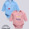 Kids Moms Love Bodysuits | Buy Moms Love Infants Pack Of 2 Printed Assorted Cotton Bodysuit - Apparel For Unisex Kids