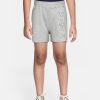 Kids HRX by Hrithik Roshan Hrx | Buy Hrx By Hrithik Roshan Boys Grey Melange Typography Printed Lifestyle Cotton Shorts - Apparel For Boys