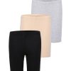 Kids Charm n Cherish Skirts & Shorts | Buy Charm N Cherish Girls Pack Of 3 Black & Beige Sports Shorts - Apparel For Girls