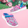 Kids KazarMax Sandals | Buy Kazarmax Unisex Pink & Blue Printed Clogs - Footwear For Unisex Kids