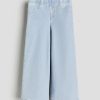 Kids H&M Jeans, Trousers & Capris | Buy H&M Girls Wide Denim Look Trousers - Apparel For Girls