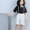 Kids Aj DEZInES Clothing Sets | Buy Aj Dezines Boys Black & White Shirt With Shorts - Apparel For Boys