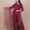 Women HERE&NOW Dupattas & Shawls | Buy Here&Now Ethnic Motifs Embroidered Gotta Patti Dupatta - Apparel For Women