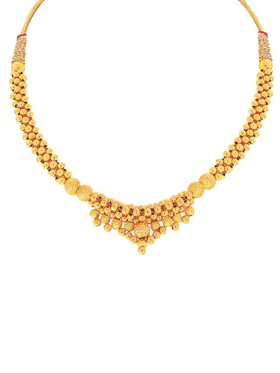 Women CANDERE A KALYAN JEWELLERS COMPANY Fine Jewellery | Buy Candere A Kalyan Jewellers Company 22Kt Gold Tushi Choker Necklace 2.55Gm - Accessories For Women