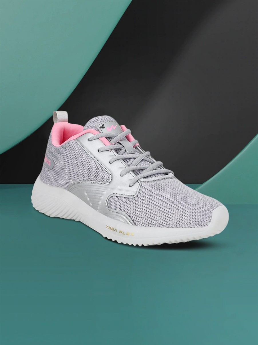 Women Campus Sports Shoes & Floaters | Buy Campus Women Grey Mesh Running Shoes - Footwear For Women