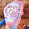 Kids Shocknshop Watches | Buy Shocknshop Kids Cartoon Printed Led Backlight Digital Multi Function Watch 327 Light Pink - Accessories For Unisex Kids