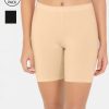 Women Amante Shorts & Skirts | Buy Amante Women Pack Of 2 Black & Nude Sport Shorts - Apparel For Women