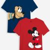 Kids Minicult T-Shirts | Buy Minicult Kids Pack Of 2 Mickey Mouse Printed Cotton T Shirt - Apparel For Unisex Kids