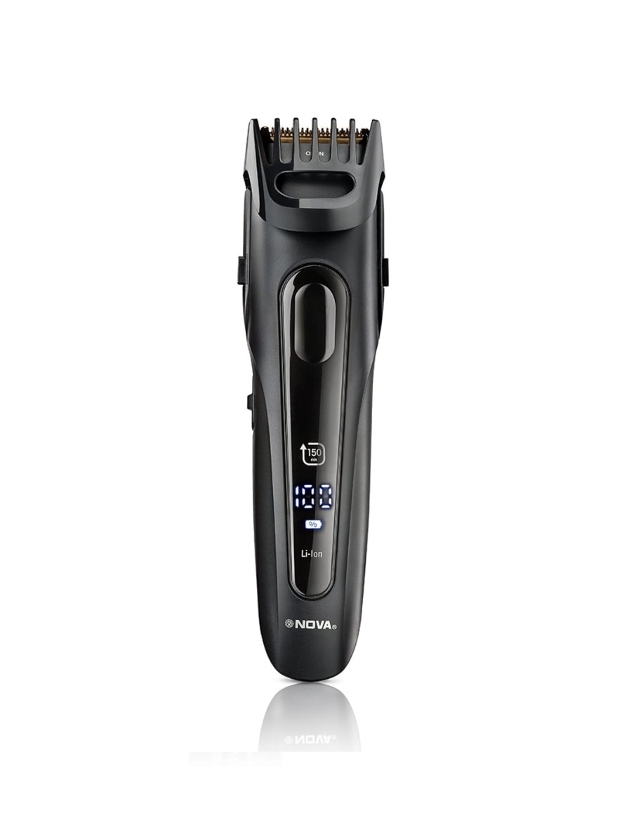 Men NOVA Trimmers | Buy Nova Men Nht 1098 Digital Usb Trimmer Runtime: 150 Min Black - Personal Care For Men