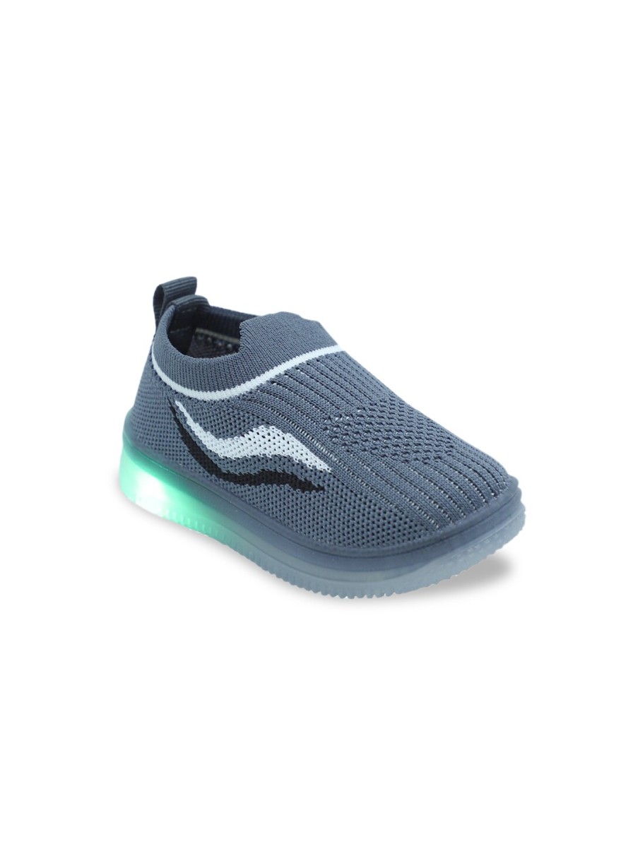 Kids BAESD Casual Shoes | Buy Baesd Kids Textured Led Slip On Sneakers - Footwear For Unisex Kids