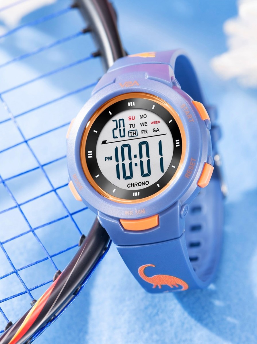 Kids V2A Watches | Buy V2A Kids Dial & Straps Digital Multi Function Watch Dk8217P Dino Blue - Accessories For Unisex Kids