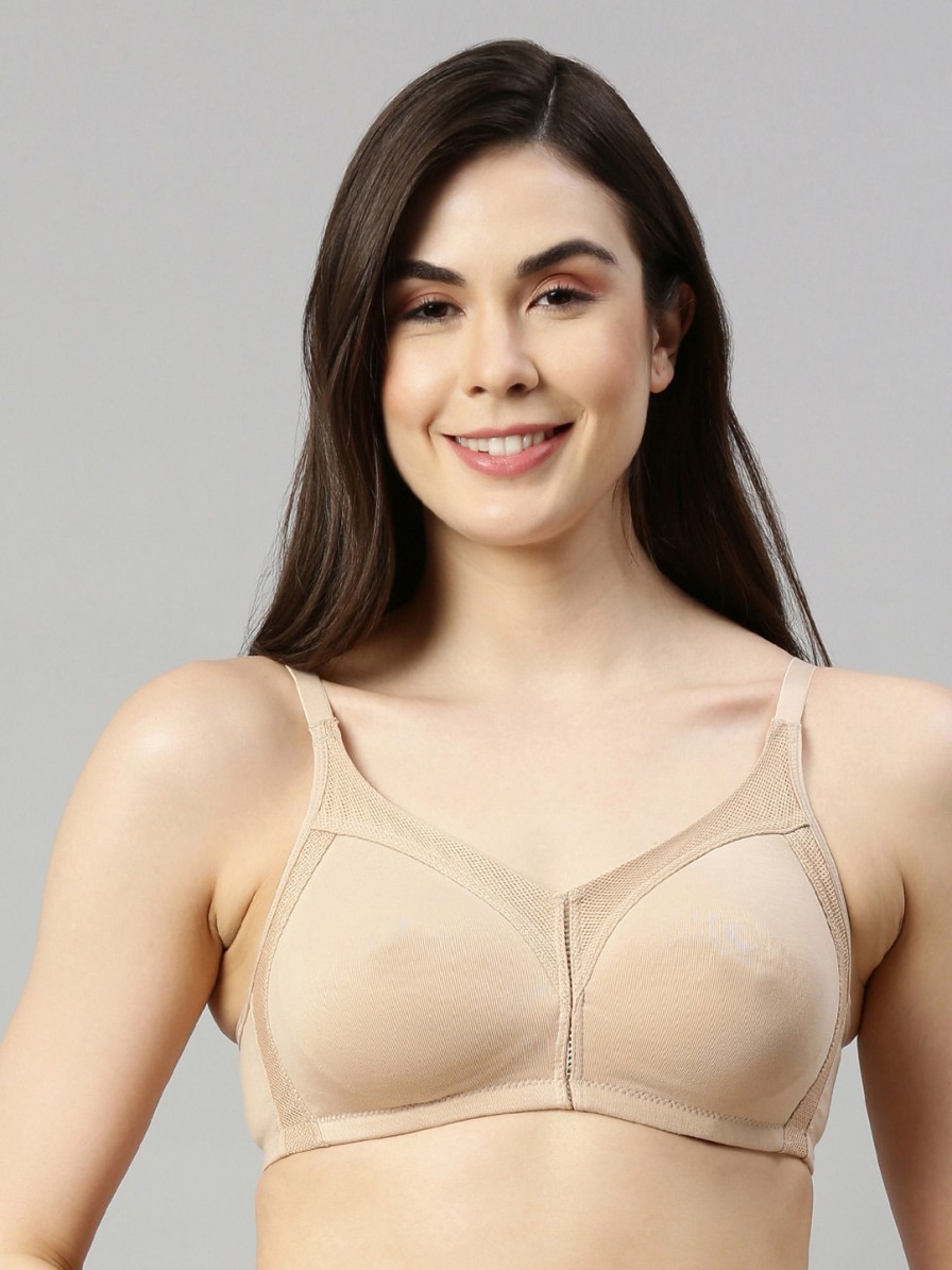 Women Enamor Bra | Buy Enamor Women Fab Cool Cotton Bra Full Coverage, Non Padded And Wirefree Ab75 - Apparel For Women