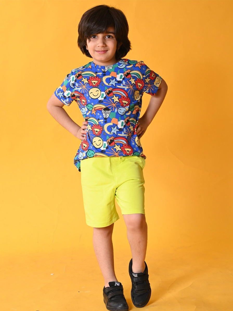 Kids Anthrilo Clothing Sets | Buy Anthrilo Boys Printed Pure Cotton T Shirt With Shorts - Apparel For Boys